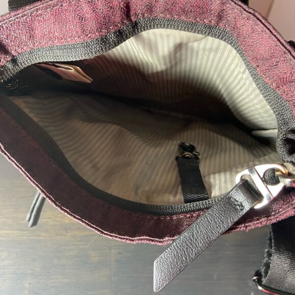 Sherpani Textured Crossbody Shoulder Bag – Burgundy/Wine – Lightweight & Stylish - Picture 8 of 8